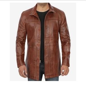 Authentic Cuir Veritable Men’s 3/4 leather car coat.Serial #04595. Gorgeous!